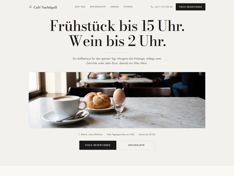 Café Nachtigall: Viennese Kaffeehaus