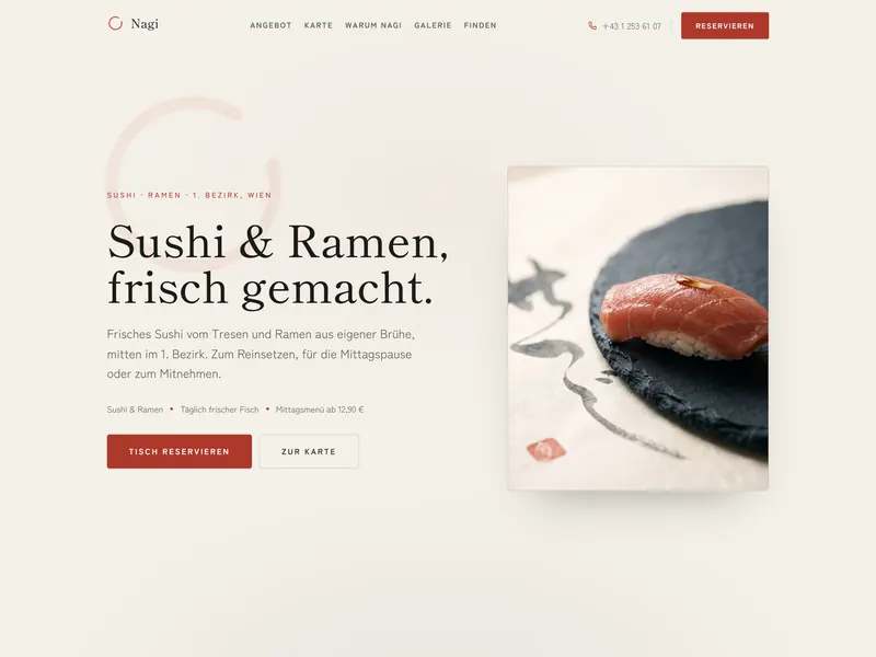 Nagi: Japanese restaurant
